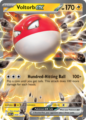 Voltorb ex – 58/217 – ME2.5: Ascended Heroes 58/217/ ( ASC 58 )