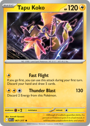 Tapu Koko – 67/217 – ME2.5: Ascended Heroes 67/217/ ( ASC 67 )