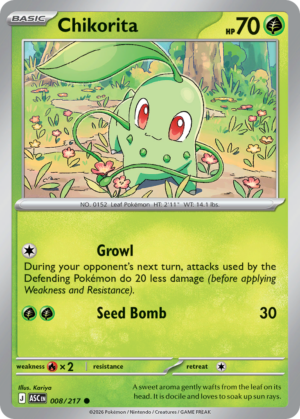 Chikorita - 8/217 - ME2.5: Ascended Heroes 8/217/ ( ASC 8 )