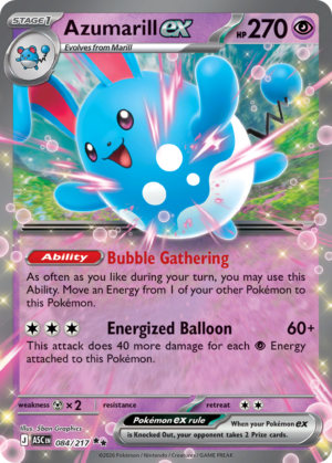 Azumarill ex - 84/217 - ME2.5: Ascended Heroes 84/217/ ( ASC 84 )