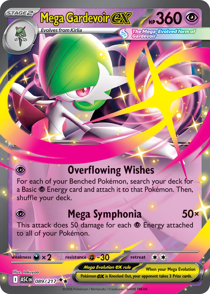 Mega Gardevoir ex - 89/217 - ME2.5: Ascended Heroes 89/217/ ( ASC 89 )
