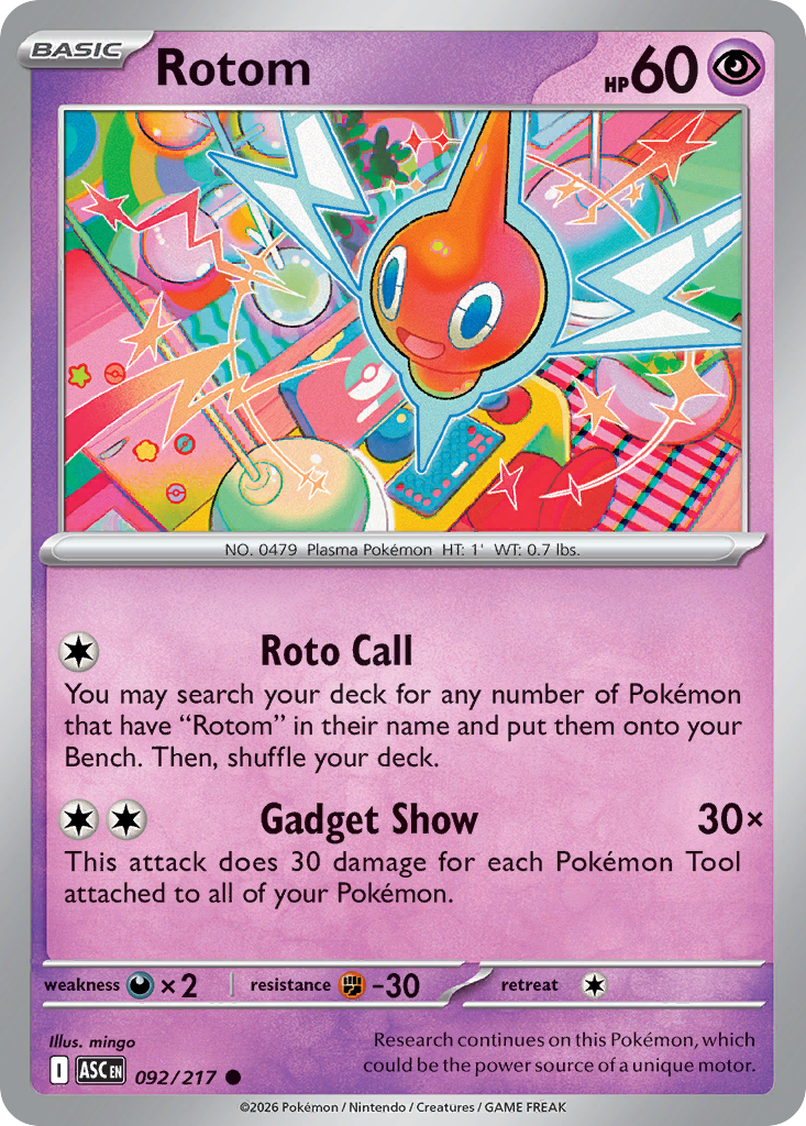 Rotom - 92/217 - ME2.5: Ascended Heroes 92/217/ ( ASC 92 )