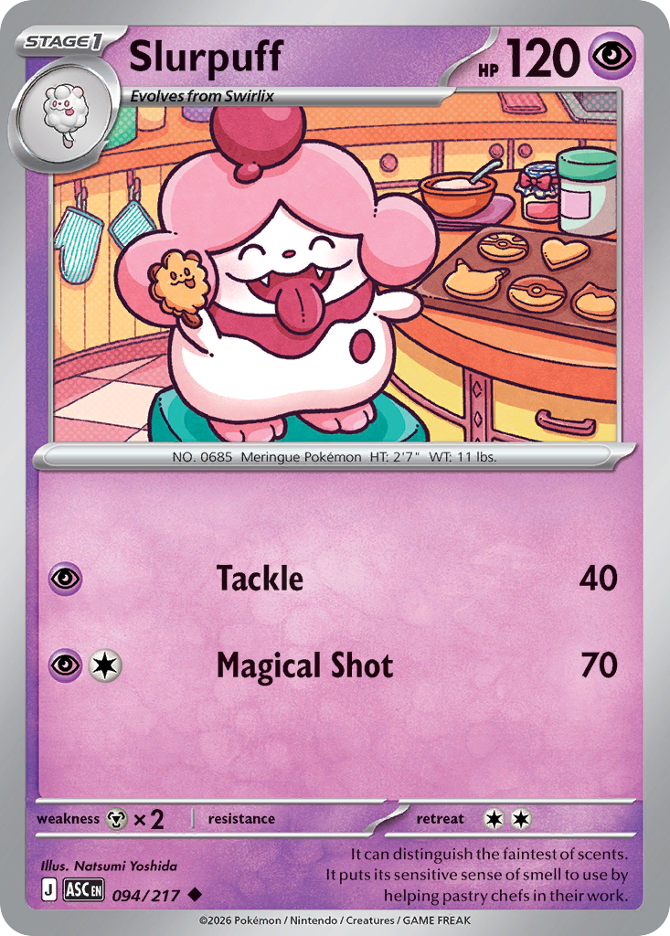 Slurpuff - 94/217 - ME2.5: Ascended Heroes 94/217/ ( ASC 94 )