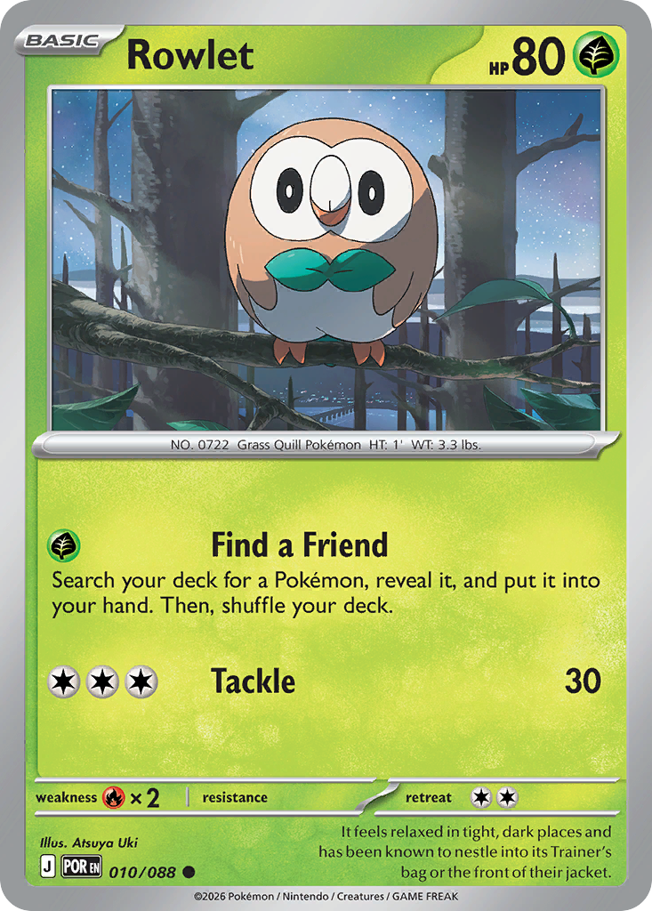 Rowlet - 10/88 - ME03: Perfect Order 10/88/ ( POR 10 )