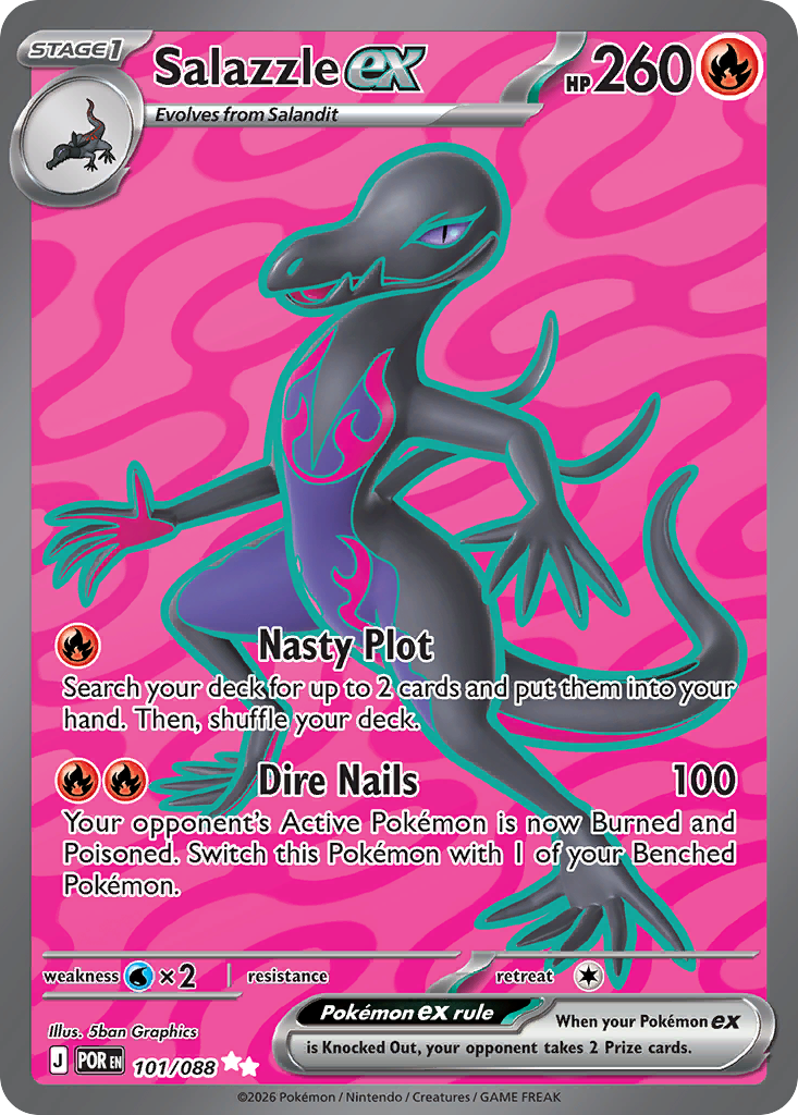 Salazzle ex - 101/88 - ME03: Perfect Order 101/88/ ( POR 101 )