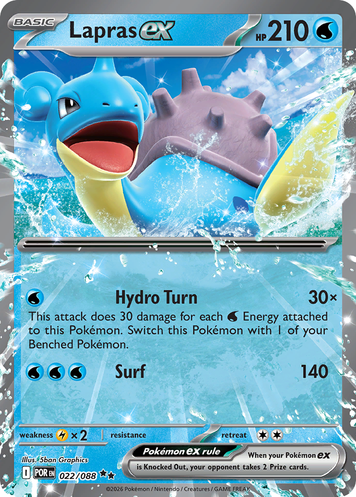 Lapras ex - 22/88 - ME03: Perfect Order 22/88/ ( POR 22 )