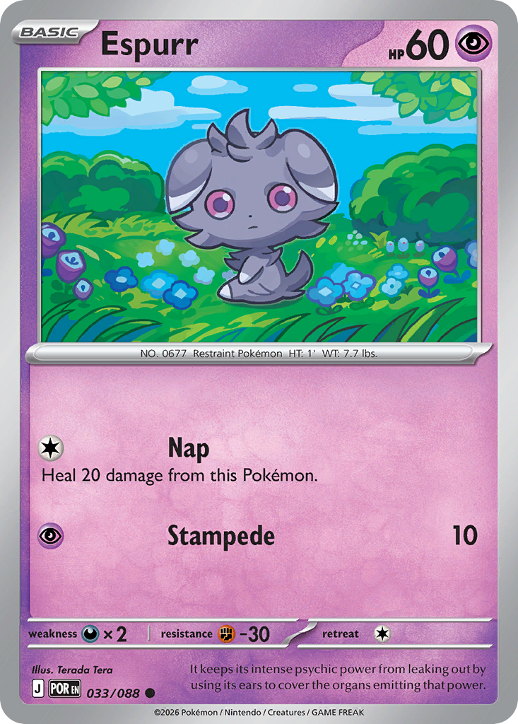 Espurr - 33/88 - ME03: Perfect Order 33/88/ ( POR 33 )