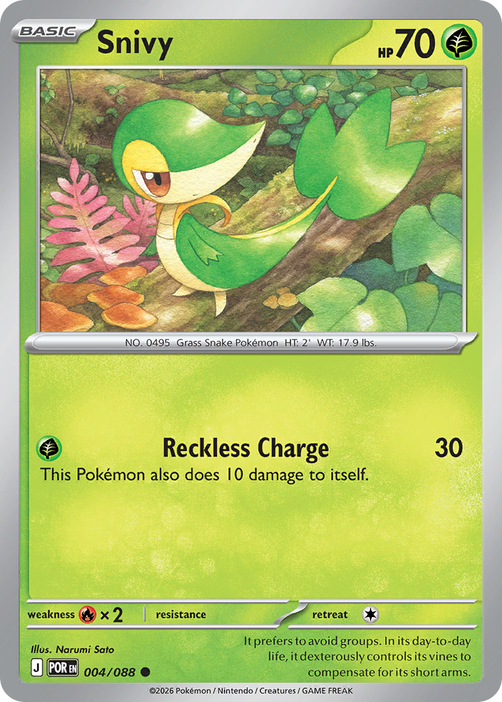 Snivy - 4/88 - ME03: Perfect Order 4/88/ ( POR 4 )
