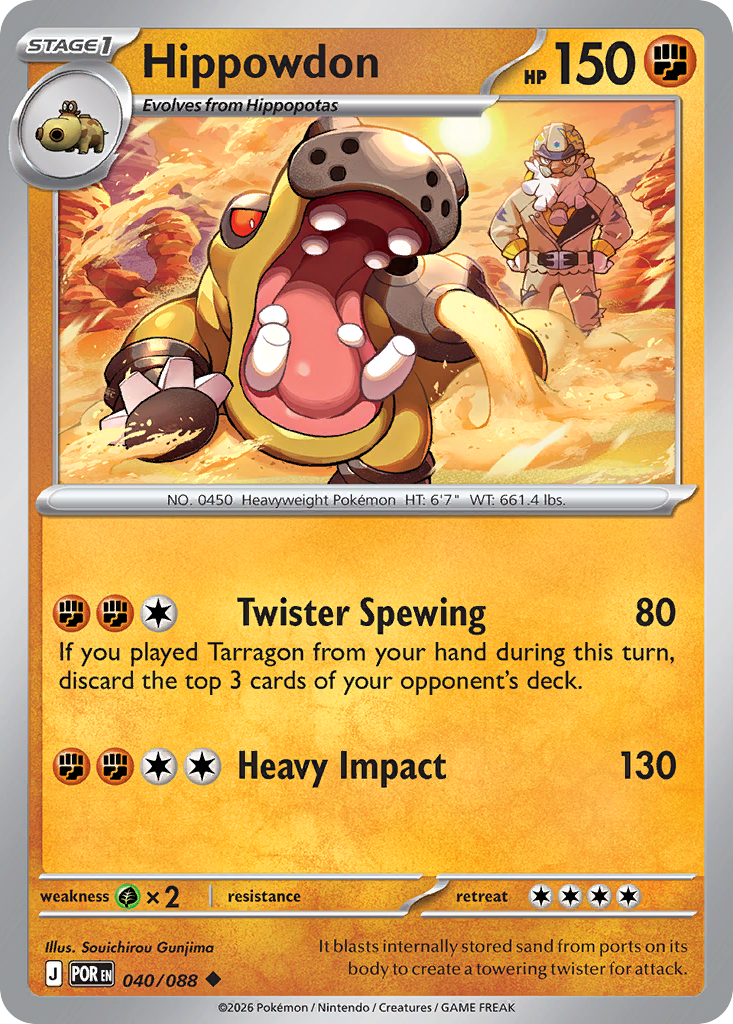 Hippowdon - 40/88 - ME03: Perfect Order 40/88/ ( POR 40 )