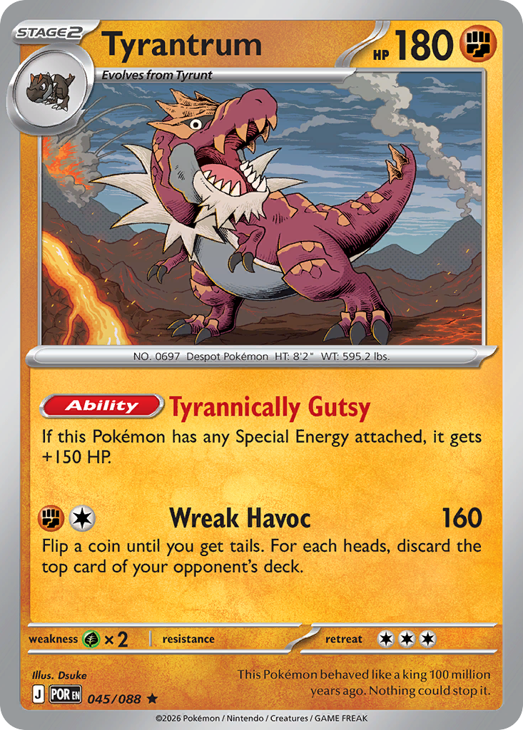 Tyrantrum - 45/88 - ME03: Perfect Order 45/88/ ( POR 45 )