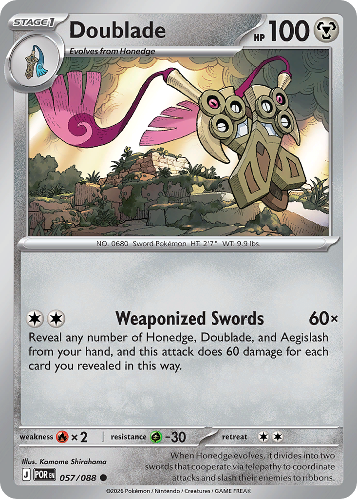 Doublade - 57/88 - ME03: Perfect Order 57/88/ ( POR 57 )