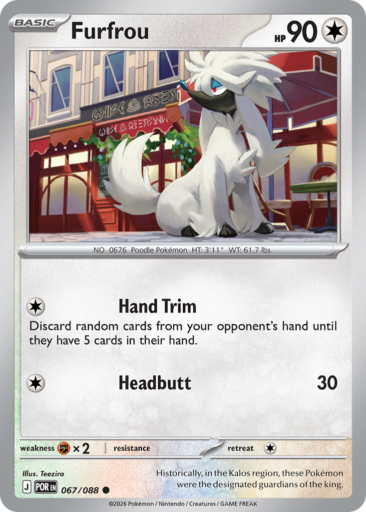 Furfrou - 67/88 - ME03: Perfect Order 67/88/ ( POR 67 )