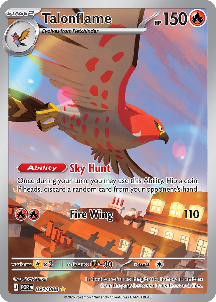 Talonflame - 91/88 - ME03: Perfect Order 91/88/ ( POR 91 )