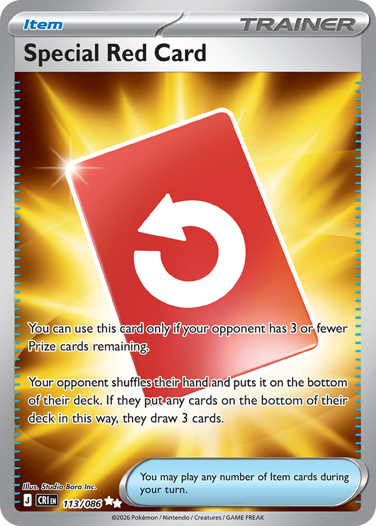 Special Red Card - 113/86 - ME04: Chaos Rising 113/86/ ( CRI 113 )