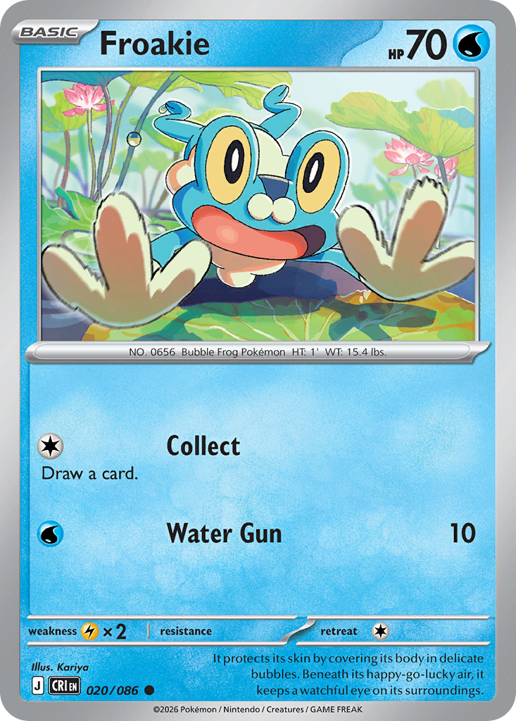 Froakie - 20/86 - ME04: Chaos Rising 20/86/ ( CRI 20 )