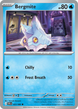 Bergmite - 23/86 - ME04: Chaos Rising 23/86/ ( CRI 23 )