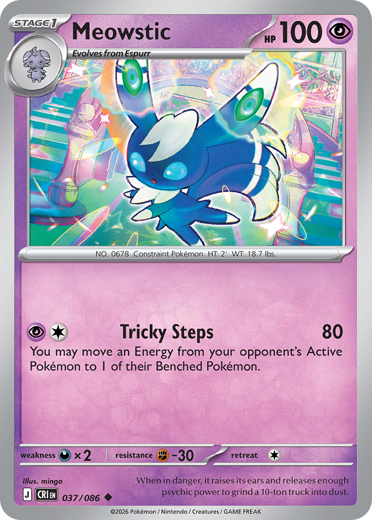 Meowstic - 37/86 - ME04: Chaos Rising 37/86/ ( CRI 37 )