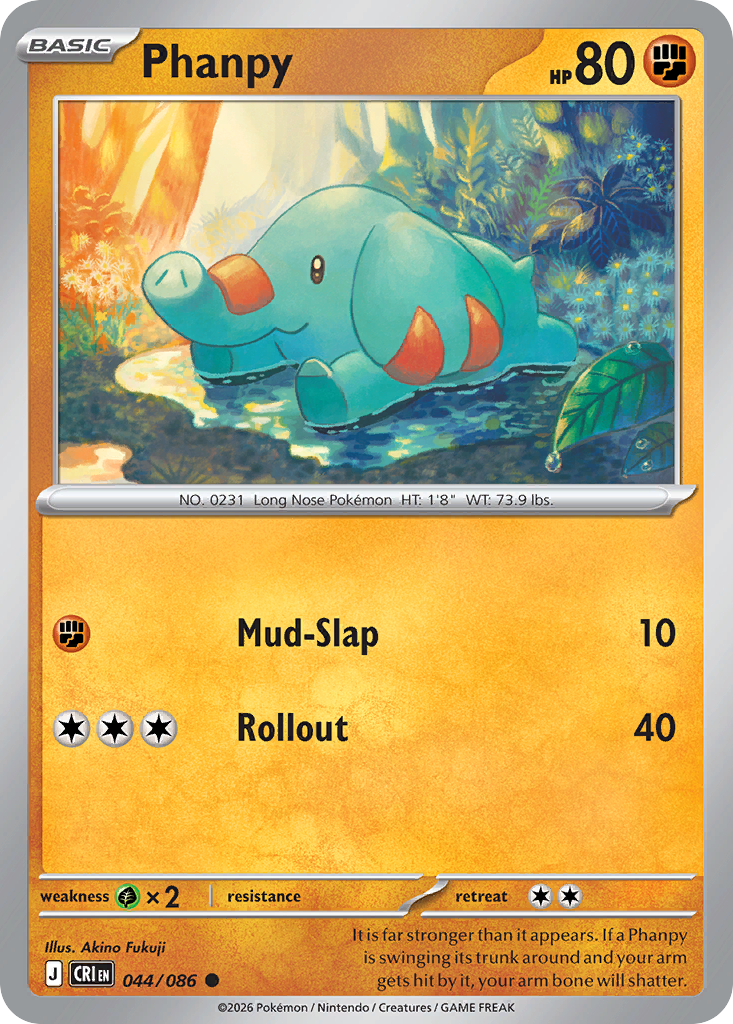 Phanpy - 44/86 - ME04: Chaos Rising 44/86/ ( CRI 44 )