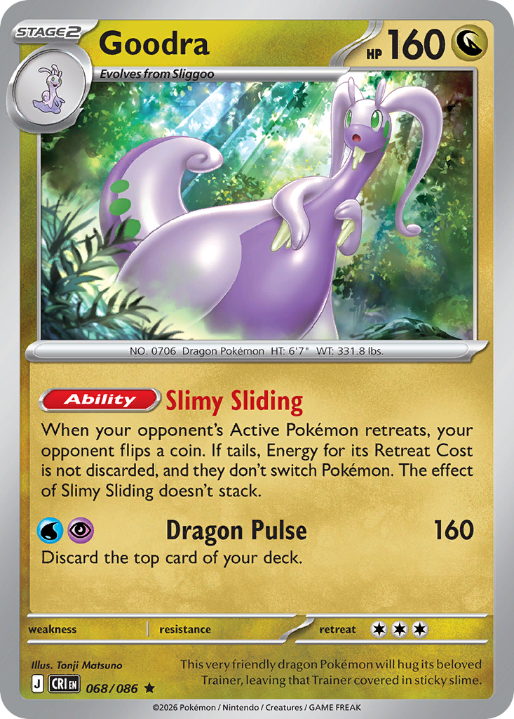 Goodra - 68/86 - ME04: Chaos Rising 68/86/ ( CRI 68 )