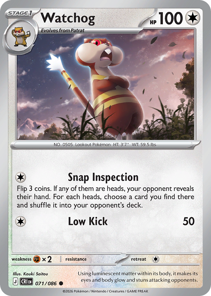 Watchog - 71/86 - ME04: Chaos Rising 71/86/ ( CRI 71 )
