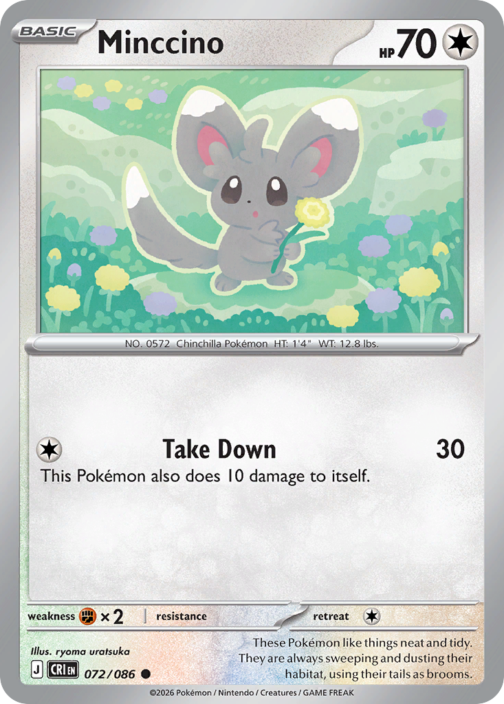 Minccino - 72/86 - ME04: Chaos Rising 72/86/ ( CRI 72 )