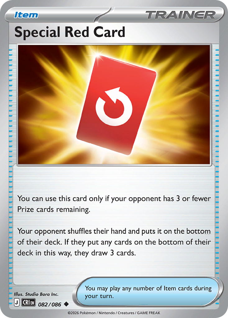 Special Red Card - 82/86 - ME04: Chaos Rising 82/86/ ( CRI 82 )