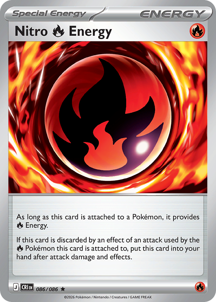 Nitro Fire Energy - 86/86 - ME04: Chaos Rising 86/86/ ( CRI 86 )