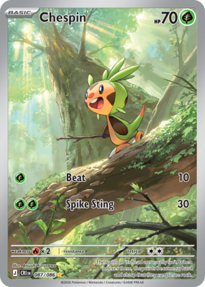Chespin - 87/86 - ME04: Chaos Rising 87/86/ ( CRI 87 )