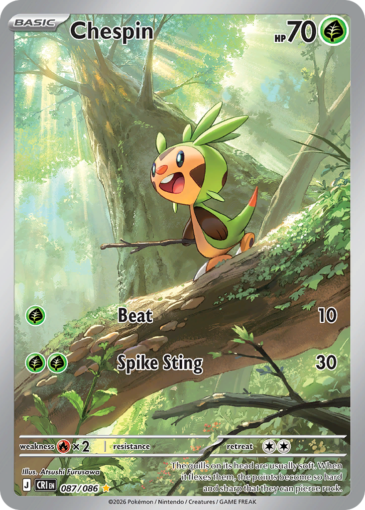 Chespin - 87/86 - ME04: Chaos Rising 87/86/ ( CRI 87 )
