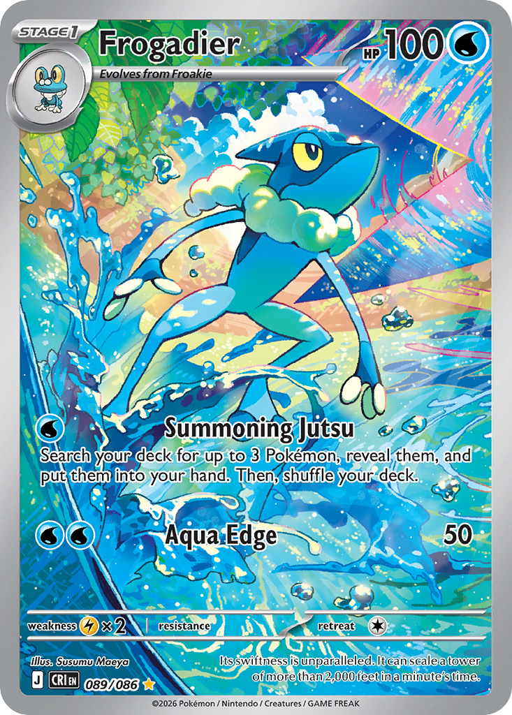 Frogadier - 89/86 - ME04: Chaos Rising 89/86/ ( CRI 89 )