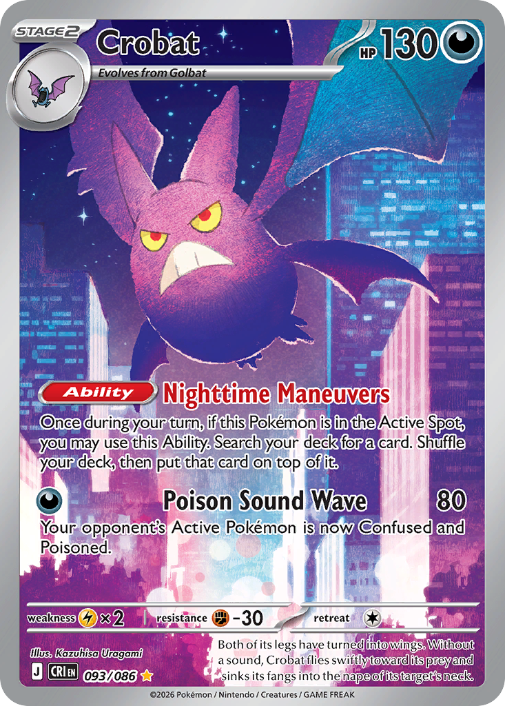 Crobat - 93/86 - ME04: Chaos Rising 93/86/ ( CRI 93 )