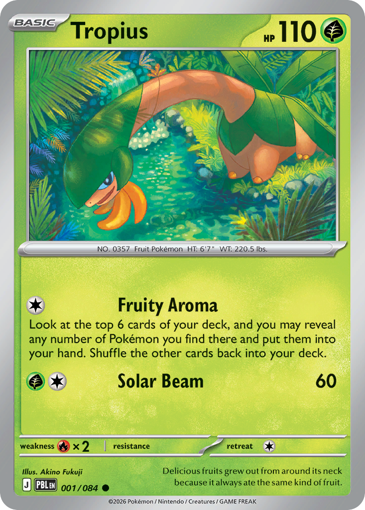 Tropius - 1/84 - ME05: Pitch Black 1/84/ ( PBL 1 )