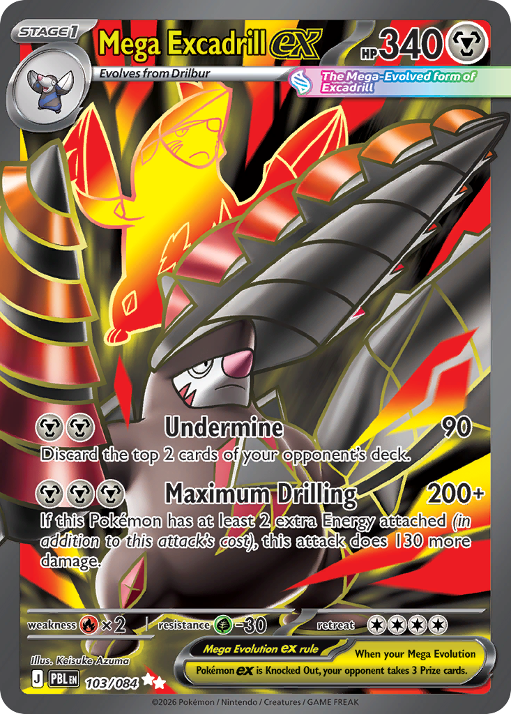 Mega Excadrill ex - 103/84 - ME05: Pitch Black 103/84/ ( PBL 103 )