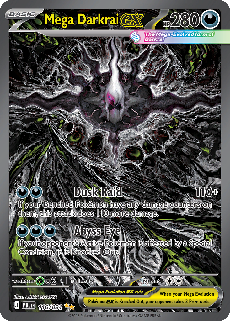Mega Darkrai ex - 116/84 - ME05: Pitch Black 116/84/ ( PBL 116 )