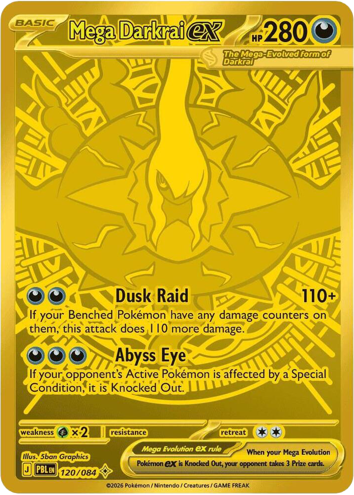 Mega Darkrai ex - 120/84 - ME05: Pitch Black 120/84/ ( PBL 120 )
