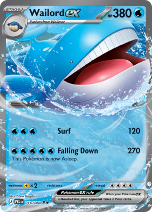 Wailord ex – 16/84 – ME05: Pitch Black 16/84/ ( PBL 16 )