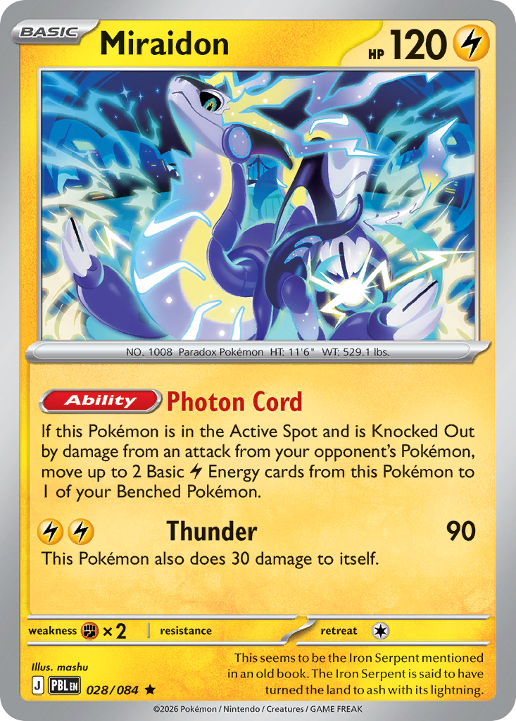 Miraidon - 28/84 - ME05: Pitch Black 28/84/ ( PBL 28 )
