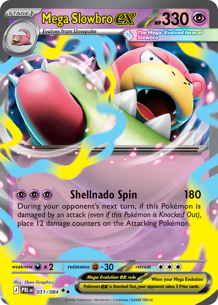 Mega Slowbro ex - 31/84 - ME05: Pitch Black 31/84/ ( PBL 31 )