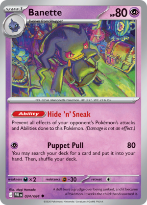 Banette - 34/84 - ME05: Pitch Black 34/84/ ( PBL 34 )