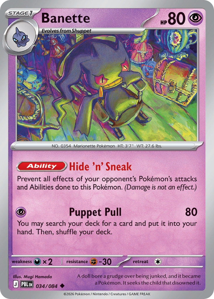 Banette - 34/84 - ME05: Pitch Black 34/84/ ( PBL 34 )
