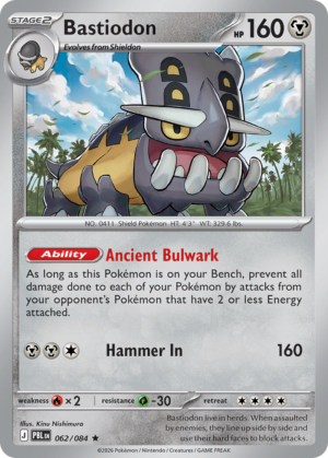 Bastiodon - 62/84 - ME05: Pitch Black 62/84/ ( PBL 62 )