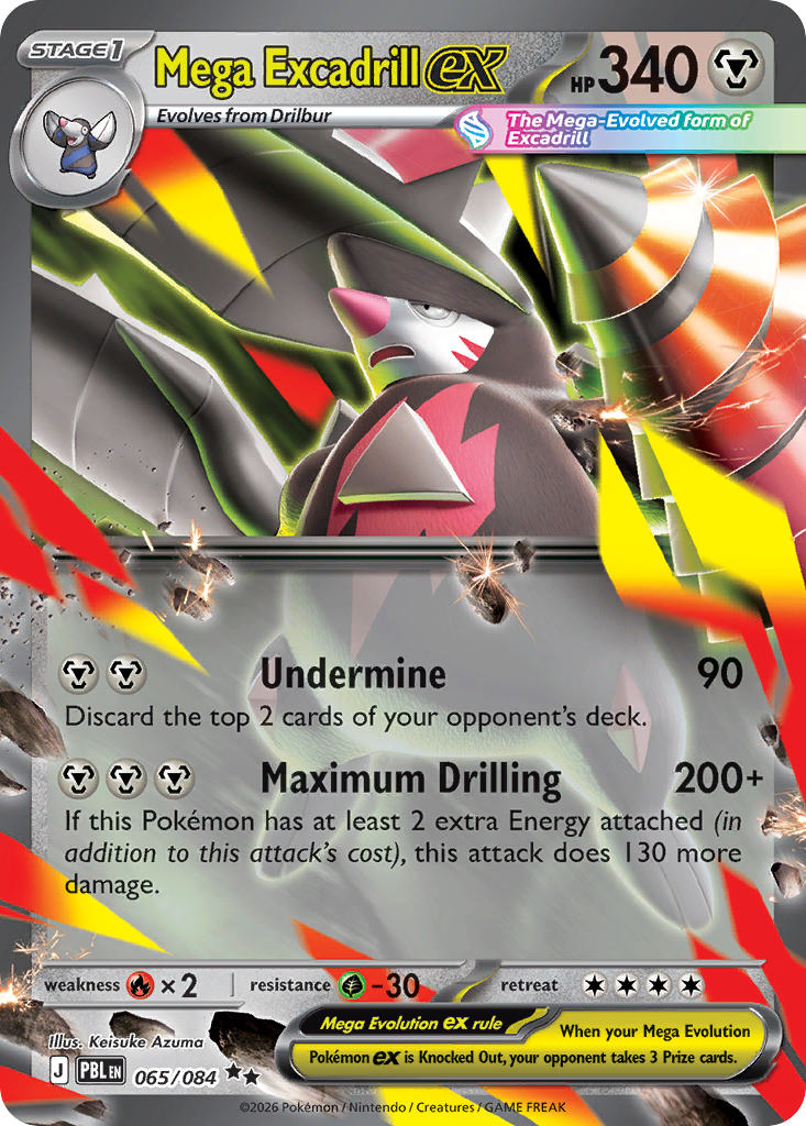 Mega Excadrill ex - 65/84 - ME05: Pitch Black 65/84/ ( PBL 65 )