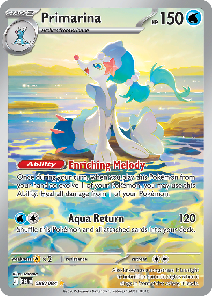 Primarina - 88/84 - ME05: Pitch Black 88/84/ ( PBL 88 )