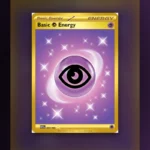 Złota karta Basic Psychic Energy 207/165 z setu Scarlet & Violet 151 – era Scarlet i Violet