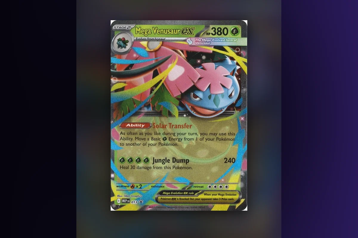 Venusaur — karty Pokemon TCG: Mega Venusaur ex, Base Set i ceny