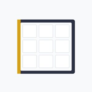 Album 9-pocket na 360 kart Pokemon - uklad 3x3 kieszenie