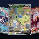 Karty z setu SWSH05 Battle Styles: Tyranitar V, Rapid Strike Urshifu VMAX i Single Strike Urshifu VMAX