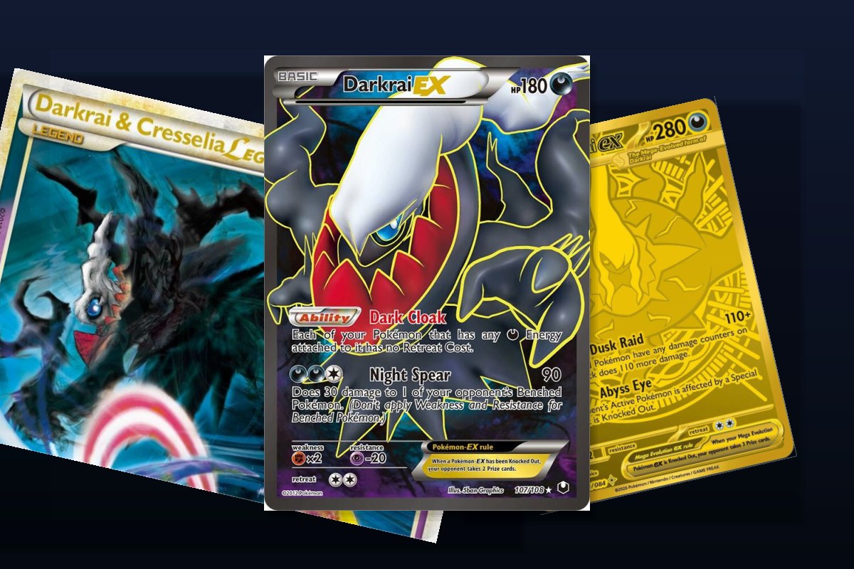 Karty Darkrai Pokemon TCG - LV.X, EX, GX, Mega Darkrai ex