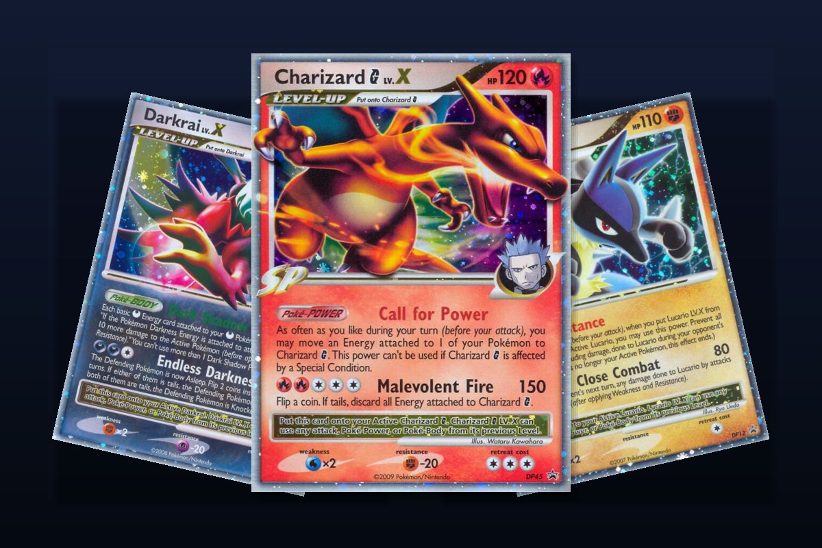 Karty promo Pokemon LV.X i Team Plasma