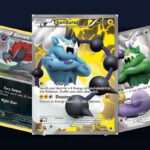 Karty z setu Pokemon Emerging Powers: Thundurus Full Art, Zoroark i Tornadus Full Art